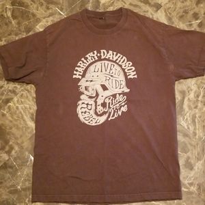 Harley Davidson t-shirt.